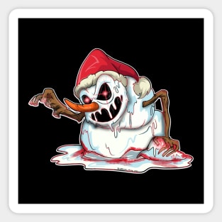 Erie Evil Santa Snowman Sticker